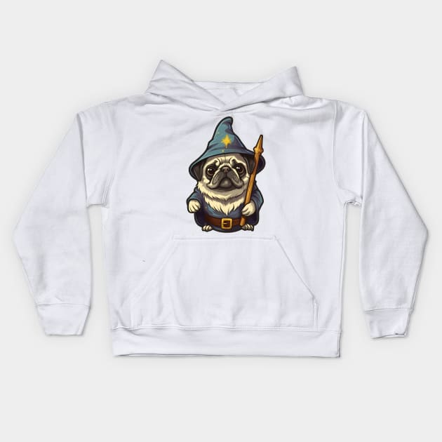 Pug says You Shall Not Pass Kids Hoodie by Brilliant Tee Shop